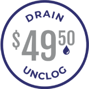 Unclog Drain, $49.50 Unclog Drain Promo